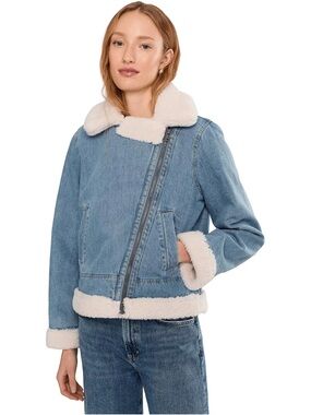 Levi's Denim Moto Jacket with Sherpa Lining